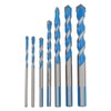 7PCS Carbide Drill Bits Straight Shank Spiral Drilling Bit Set