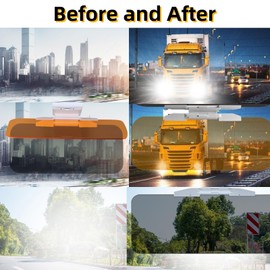 Sun Visor Extension,Day And Night Anti Glare Visor,Car Sun Visor with Polarized Glare Protection,Anti G/lare V-isor,Anti G-lare Driving for Driver&Passenger