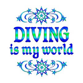 CafePress Diving is My World 30"x60" Absorbent Cotton Back, Soft Beach, Pool Towel