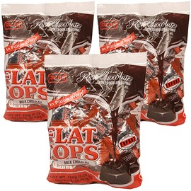Ricoa, Rich Chocolate Flat Tops Hard Candy (Pack of 3), Imported from The Philippines, 5.29 oz (each)