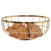 Present Time Gold/Metal Fruit Basket