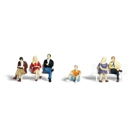 People Sitting HO Scale Woodland Scenics