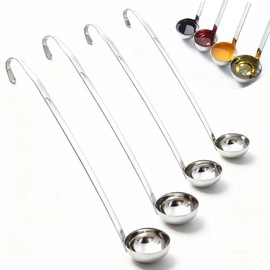 Markeny 4-Piece Stainless Steel Soup Ladle Set, 1 oz/2 oz/4 oz/5 oz, Kitchen Ladles