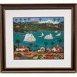 Charles Wysocki Old California New CUSTOM FRAMED Art Americana