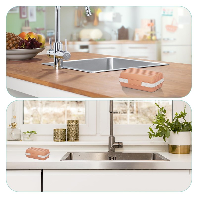 Bailinks 1 PCS Soap Dish, Portable Soap Box with Lid,