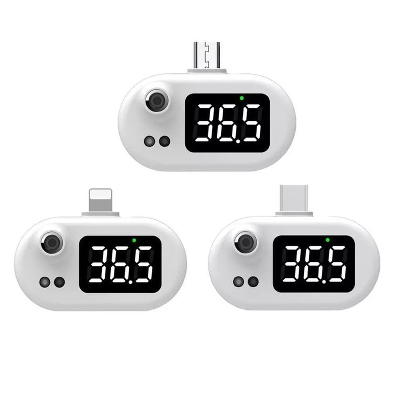 Smart Thermometer Portable Mini Cell Phone Thermometer Non Contact Infrared