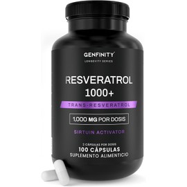 Resveratrol Longevity Series | 1,000 mg por Dosis | 100 Cápsulas | Pureza ≥98% Grado Clínico | Suplemento Alimenticio