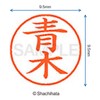 シャチハタ 印鑑 ハンコ ネーム9 XL-9 印面9.5ミリ 青木