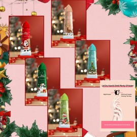 Hand Cream Christmas Mini, Hand Cream Set Christmas, Hand Cream Gift Set, Winter Hand Cream Set, Nourishing Moisturiser Small Flower Shape Hand Creams for Very Dry Cracked Hands, 5 x 30 ml