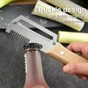 Premium Vegetable Peeler with Wooden Handle and Bottle Openerand Fish-Scaler