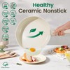 Chef Power Ceramic Cookware Set Non Toxic with Detachable Handles,