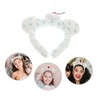 TOVINANNA Cute Cherry Bear Ears Plush Hairband for Women and