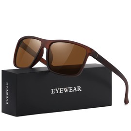 KWHZXGYY Sunglasses Men Polarized Sunglasses for Mens and Womens,Black Retro Sun Glasses Driving Fishing UV Protection