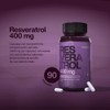 Resveratrol 400mg Puro 90 Cápsulas con Semilla de Uva Nutrabasics