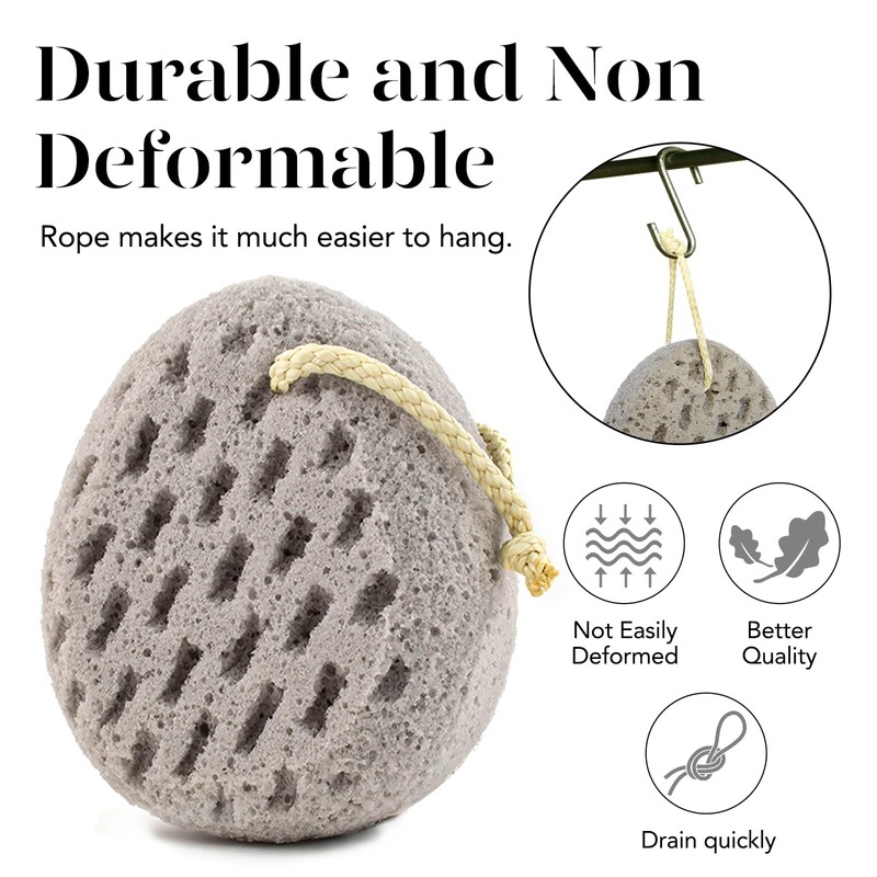 BAIMEI IcyMe Bath Sponge, Sponge Loofah Body Scrubber, Shower Pouf