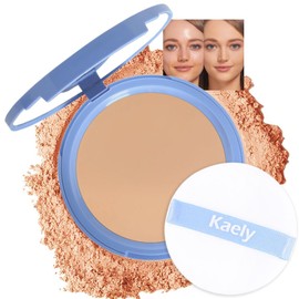 evpct Kaely Oil Control Pressed Face Powder, Get Smooth Flawless Fine Lines and Lightweight Finishing Foundation, Control Shine Long Lasting Waterproof Face Setting Powder Cosmetic, 245 Radiant Honey
