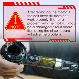 Hair Dryer Motor Compatible with Dyson Supersonic HD01 HD02 HD03 HD04 HD07 HD08 HD12 HD15 Models, Blow Dryer Motor Repair Accessories