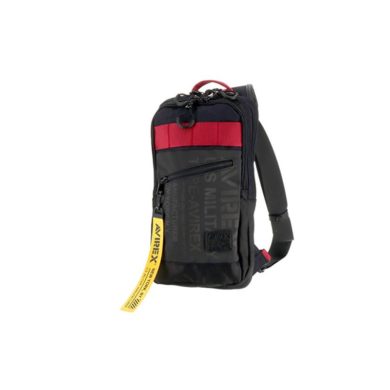 AVIREX One Shoulder Bag Body Bag 3. Navy Red