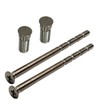 M5 x 90mm Chrome Door Handle Pozi Screws with Security