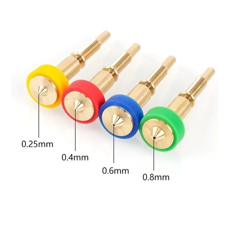 SIUTEC® Premium Revo Integrated Brass Nozzle/Brass Nozzle, 0.25-0.8 mm, for