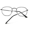 aisswzber Hexagonal Metal Blue Light Blocking Glasses Anti Eye Strain