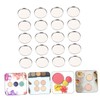 Minkissy 50pcs Eyeshadow Tray Round for Makeup Portable Lightweight Eyeshadow
