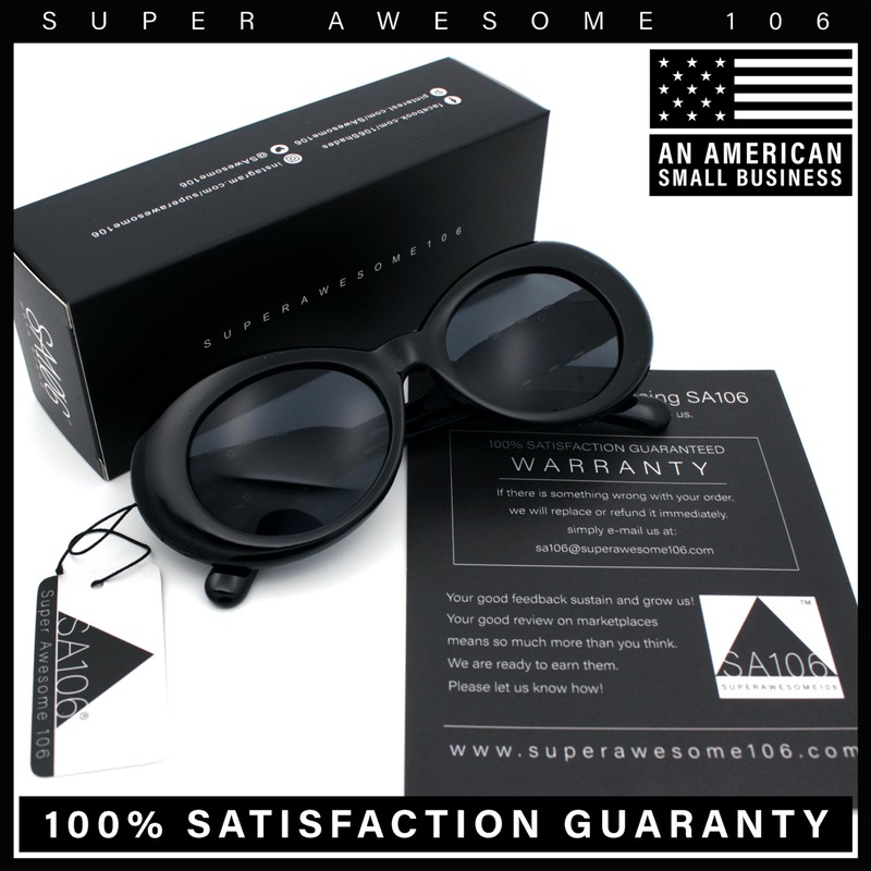 Womens Oval Round Thick Plastic Mod Fashion Fancy Arm Sunglasses