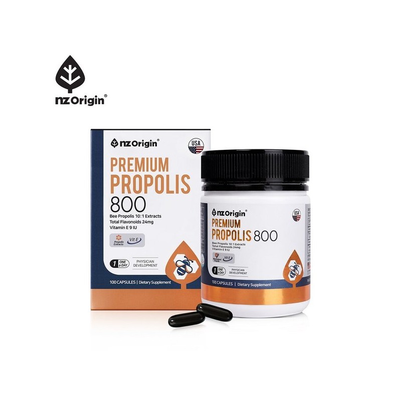 프로폴리스800 플라보노이드 비타민E 연질캡슐 100정X1통 Propolis 800 Flavonoid Vitamin E