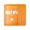 LAPCOS Derma Mask- Multi Vitamina/Iluminador paquete de 5