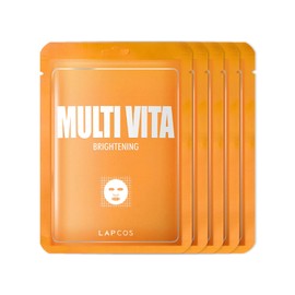 LAPCOS Derma Mask- Multi Vitamina/Iluminador paquete de 5