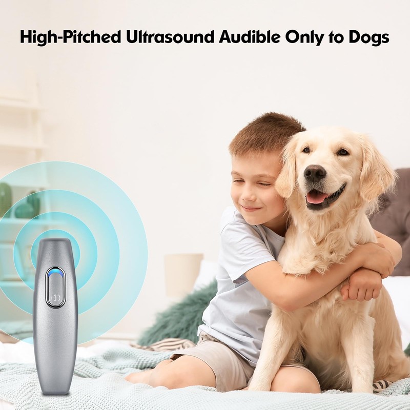 BONSO Bark Control Device 2-in-1 Anti Barking Device&Dog Training Tool,