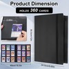 hautllaif 9 Pocket Trading Card Binder, Card Binder with 360