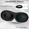 Bonuci 12 Pack Sleep Mask Blackout 3D Eye Mask for