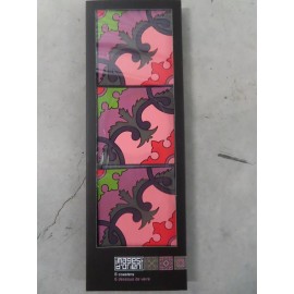 Images d'Orient eusamex Images d'Orient Coasters Set of 6 Silicone PVC Rubber basic blush