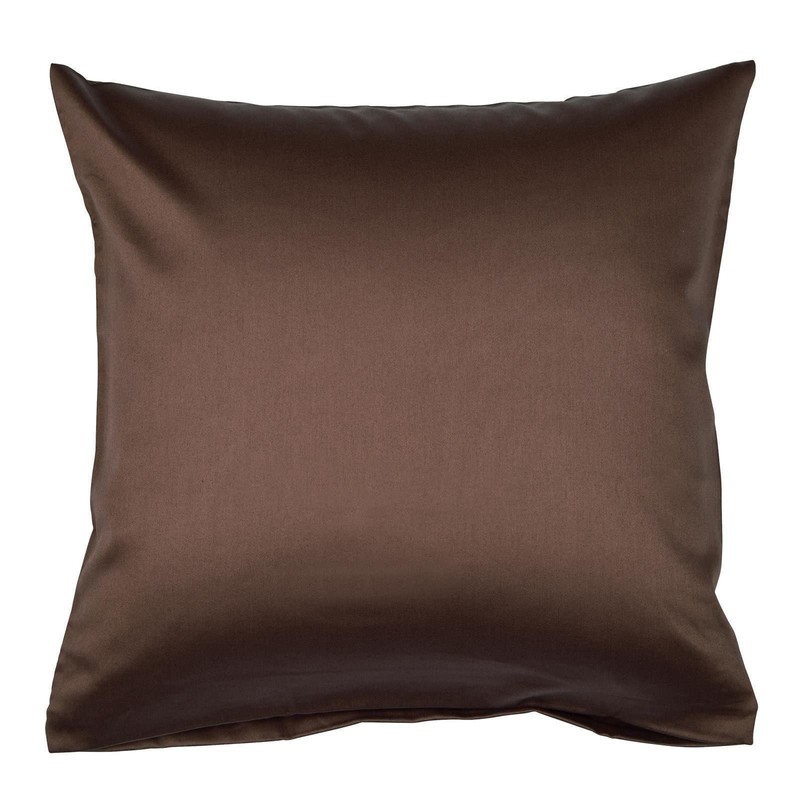Janine Mako Satin Bed Linen, Plain Colours, 40 cm x