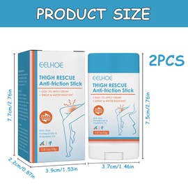 2Pcs Anti Chafe Stick, Waterproof Glide Anti Chafing Stick Anti-Chafe Cream Anti Friction Balm Sweat Resistant Running Chafe Stick Thigh Body Anti Chafe Stick Skin Protection for Women Legs Arm