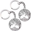 EAVUYIS Set of 2 Tree of Life Key Fob Autumn