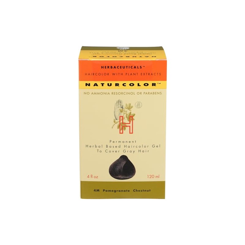 Naturcolor 4M Pomegranate castaño tinte para cabello, 4 onzas