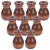 SOFPLATE 12Pcs Curtain Cord Ends Blind Pull Cord Knobs Brown