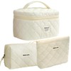Siomlana 3-piece Set Makeup Pouch, Large Capacity, Cosmetic Pouch, Cute,