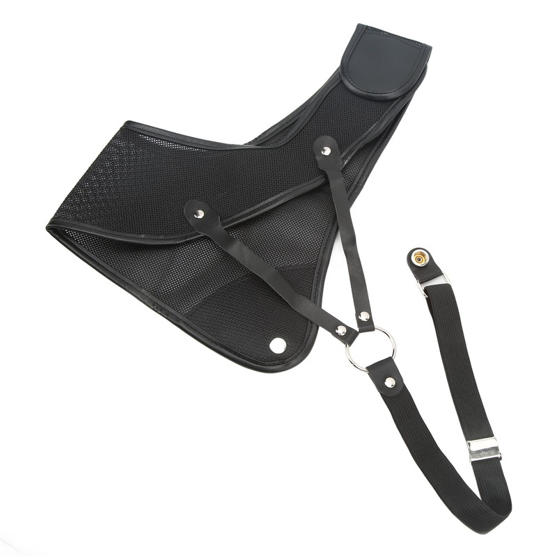 Archery Chest Guard Black PET And Cowhide Hunting Chest Protector