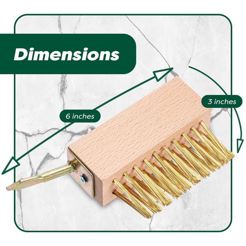 SCRUBIT Moss & Weed Remover Wired Grout Cleaner Brush, Great