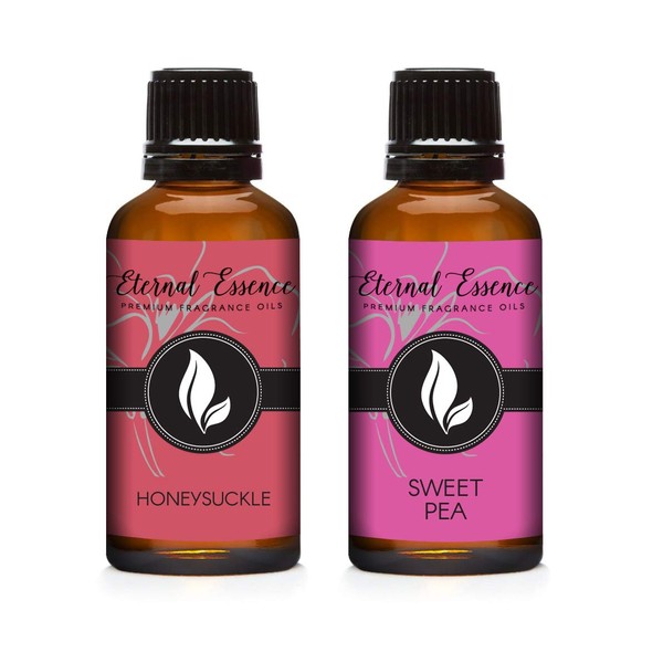 30ML - Pair (2) - Honeysuckle & Sweet Pea - Premium Fragrance Oil Pair - 30ML