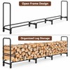 Heavy Duty Firewood Log Rack for Indoor & Outdoor Storage