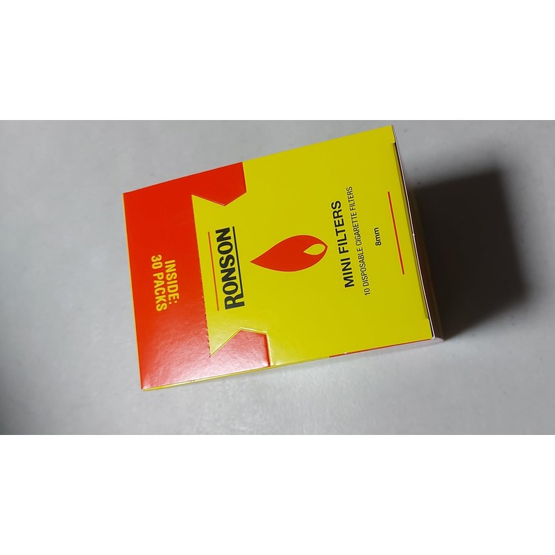 RONSON Disposable Mini Filters 30 x 10 Packs Full Box