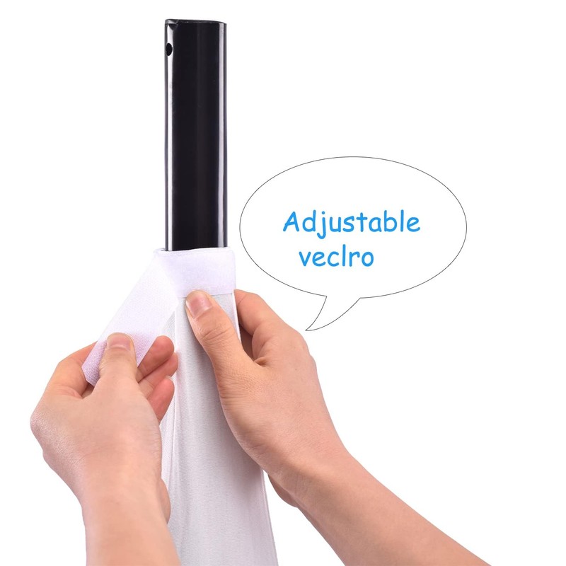 4 Pack Speaker Stand Cover Tripod Scrim, DJ Speaker Stand