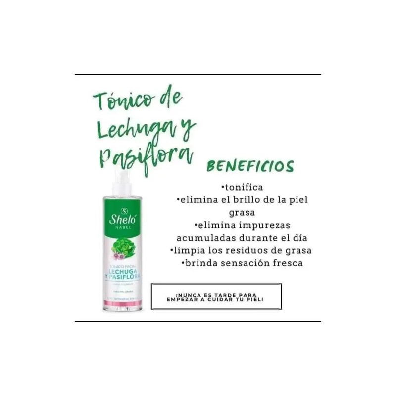 Exfoliante Facial D Nuez + Tónico Facial Lechuga Sheló Nabel