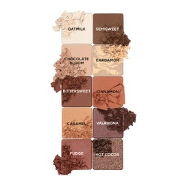 Pacifica Beauty, Cocoa Nudes Mineral Eyeshadow Palette, 10 Wearable Neutral Shades, Matte,Shimmer, Metallic, Eye Makeup, Longwearing and Blendable, Infused with Cocoa Butter, Vegan, Cruelty Free,Brown