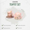 Cookspire Porcelain Tea Set - Modern Pink Tea pot (28.7