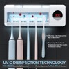 HouseGem Toothbrush Holder, Timer Function, 2000mAh Rechargeable Cordless Wall-Mounted Bathroom